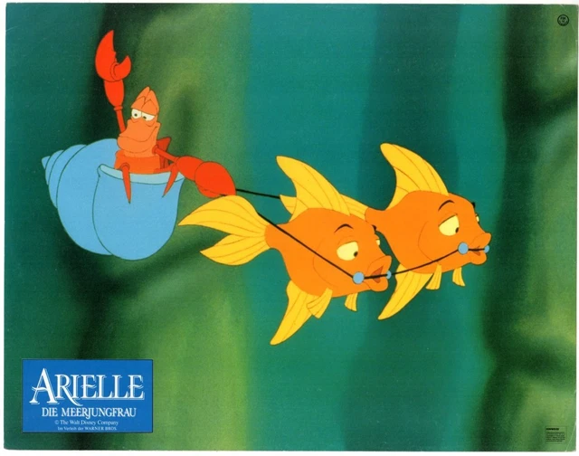 *WALT DISNEY'S THE LITTLE MERMAID (1989) Sebastian &amp; Fish Vintage ...