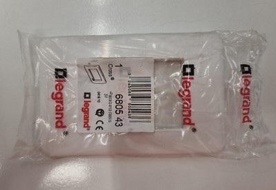 LEGRAND 680551 PLACCA CROSS ABS GHIACCIO 1 MODULO 
