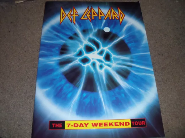 Vintage Tour Programme Def Leppard 7 Day Weekend Tour 1992 1993 Rock Music