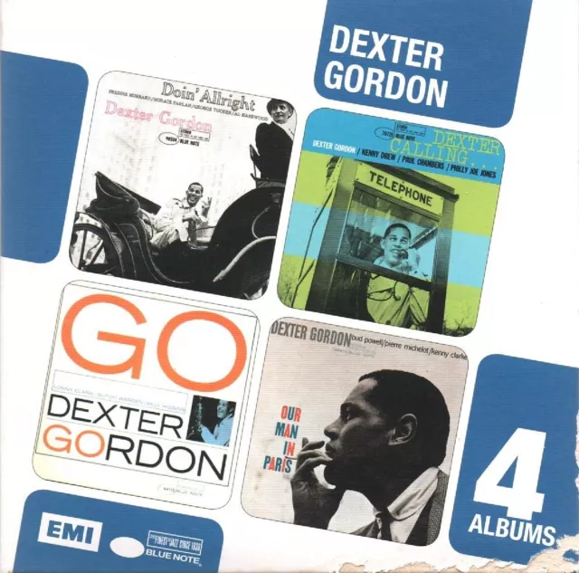 Dexter Gordon - 4 Alben (4xCD Boxset 2011) Doin Alright; Calling; Go; Man Paris