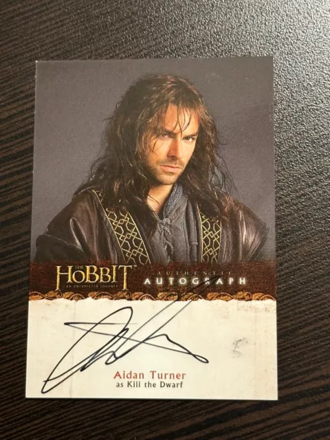 Hobbit Unexpected Journey Aidan Turner as Kili Auto Card # A8