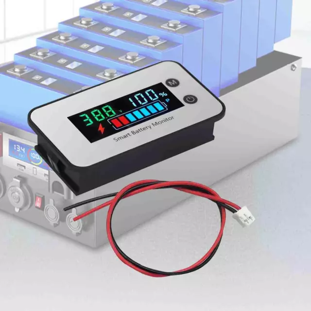 Voltmetro Tester digitale Tester di capacità della batteria A temp alarm