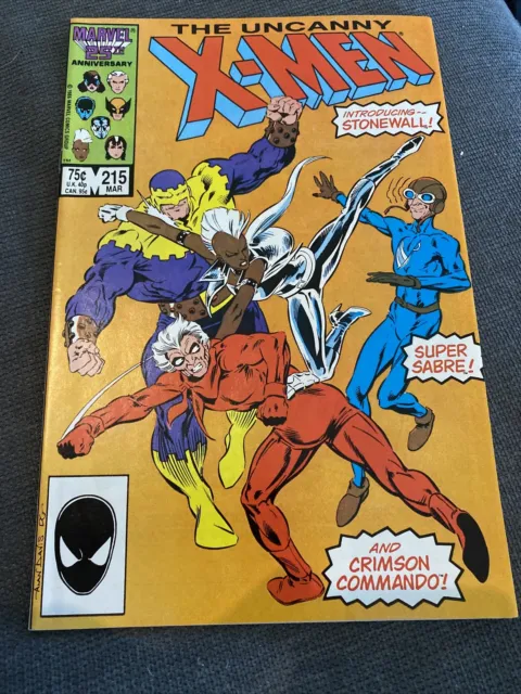 Marvel Comics The Uncanny X-Men #215! Storm Vs Stonewall Higher Grade!
