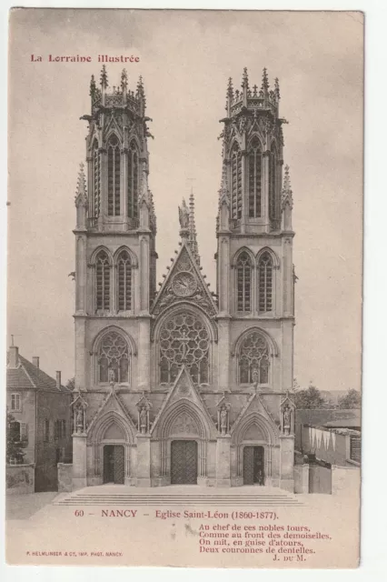 NANCY - Meurthe & Moselle - CPA 54 - l' Eglise saint Léon