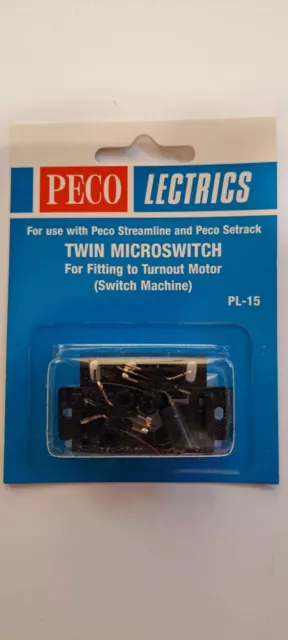 Peco, PL-15, Twin Microswitch (For fitting to turnout Motor)