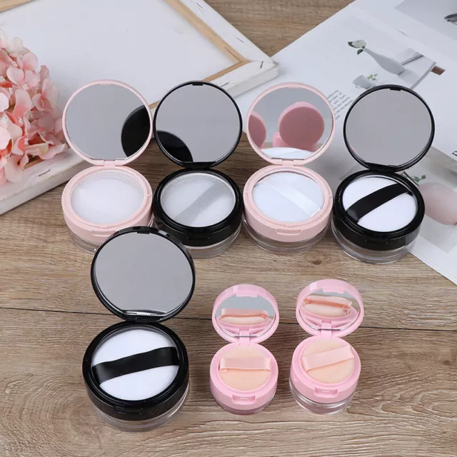 7 Style Empty Cosmetic Sifter Loose Jar Container Puff Box Mirror ContainO'EL