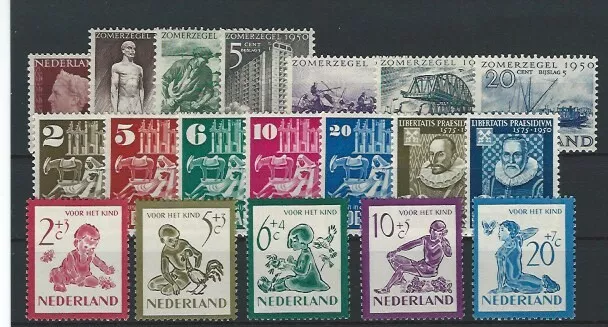 Niederlande Jahrgang 1950 bis 1959 Postfrisch nach NVPH Komplett Sammlung