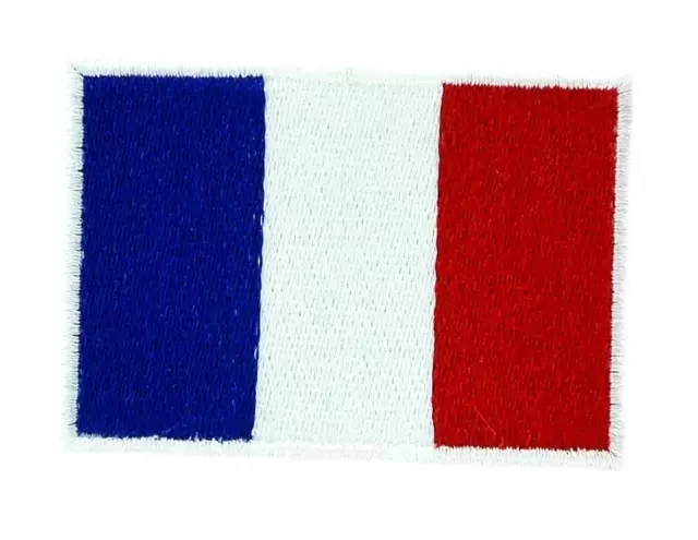 Lot de 5/10/25/50..Patch écusson brodé Drapeau FRANCE Français Thermocollant 7x5