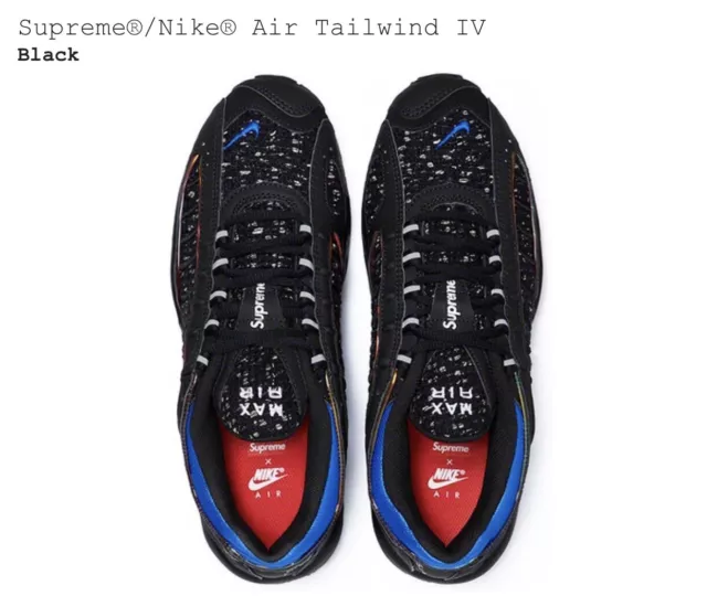 SCARPE SUPREME X Nike Airmax Tailwind IV M UK9.5 US10.5 EU44.5 CON