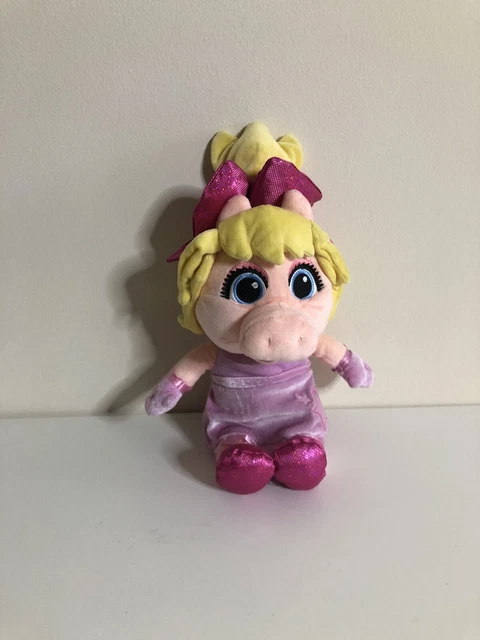 Miss Piggy 14 inch Plush Disney Junior Muppet Babies Stuffed Animal Pal EUC!