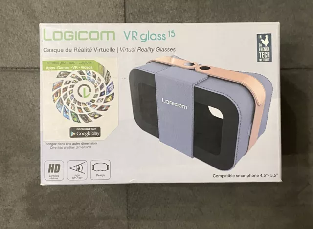 Logicom VR Glass 15 Casque de réalité virtuelle pour Smartphone Gris