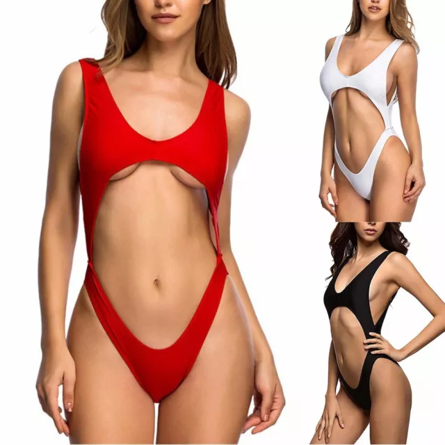 Stunning Women's Swimwear Crotchless Thong Bodysuit for Summer Seduction