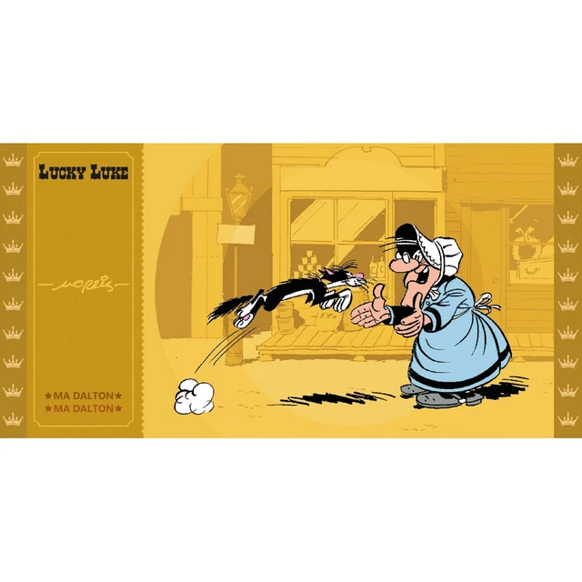 Collectible CK Golden Ticket Lucky Luke (Ma Dalton and the cat)