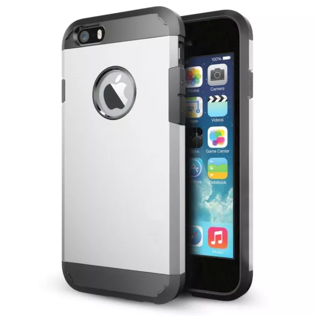 Hochwertige Hülle für iPhone 6S 6 Slim Armor Hybrid stoßfeste Rückseite Abdeckung