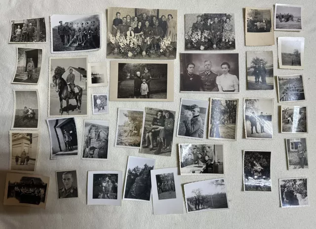 Foto Konvolut, Wk2, Soldaten im zweiten Weltkrieg 35 Stück