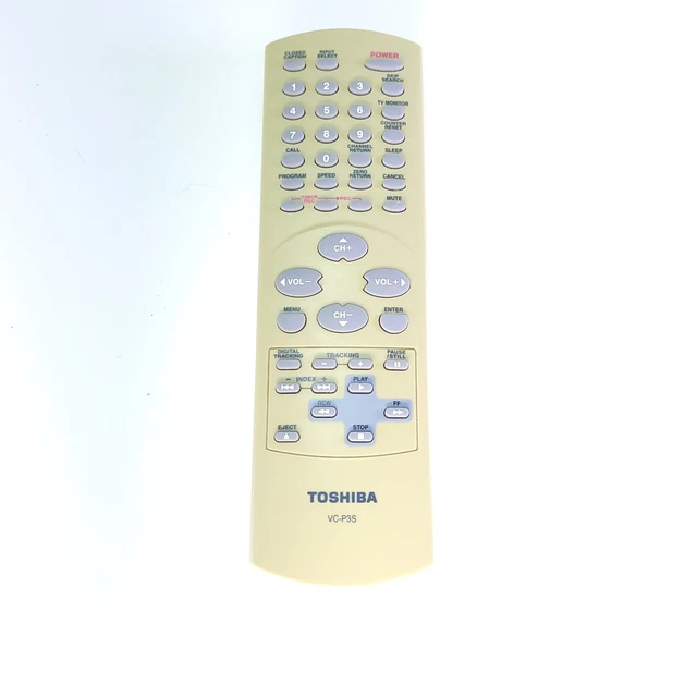 Genuine Toshiba VC-P3S TV VCR Combo Remote Control