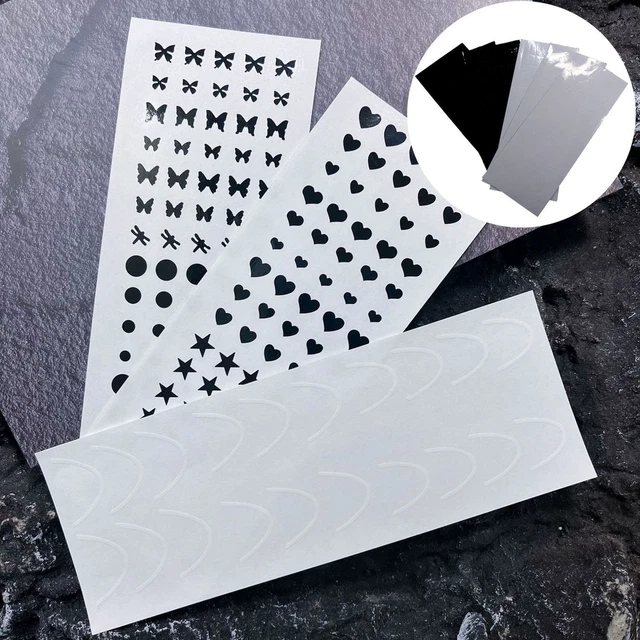 7 piezas Nail Art Spray plantilla reutilizable hágalo usted mismo Nail Art Nail Tattoo plantilla