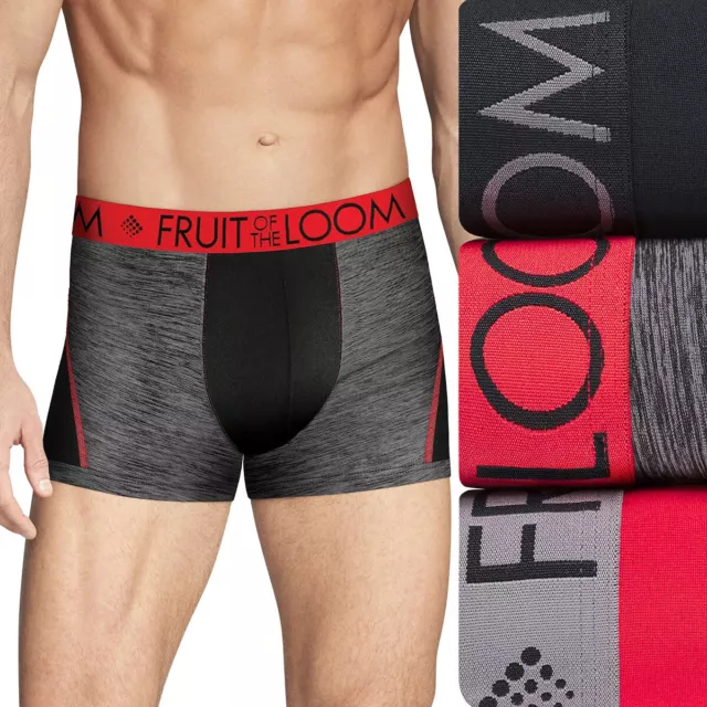 Fruit Of The Loom Men's Breathable Cooling Micro-Mesh Boxer Brief, 5 Pack 