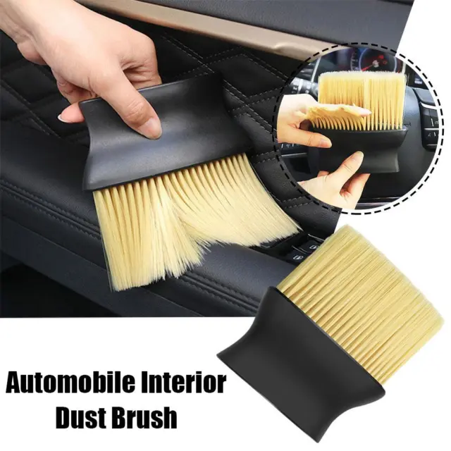 Auto Interior Dust Brush Car Cleaning Brushes Soft Detailing W9 Bristles T2D3