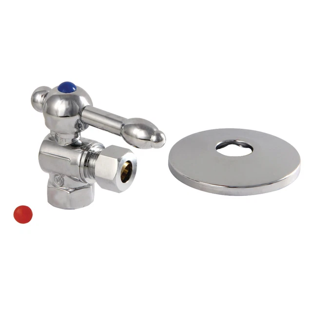 Kingston Brass CC3310.KLK 1-3/4"H Brass Angle Stop Valve - Chrome