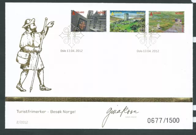 Norway 2012 Tourism Set First Day Cover Pristine