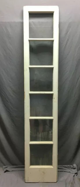 Single 16x79  Antique 6 Lite SideLite White French Door Casement VTG 836-20B