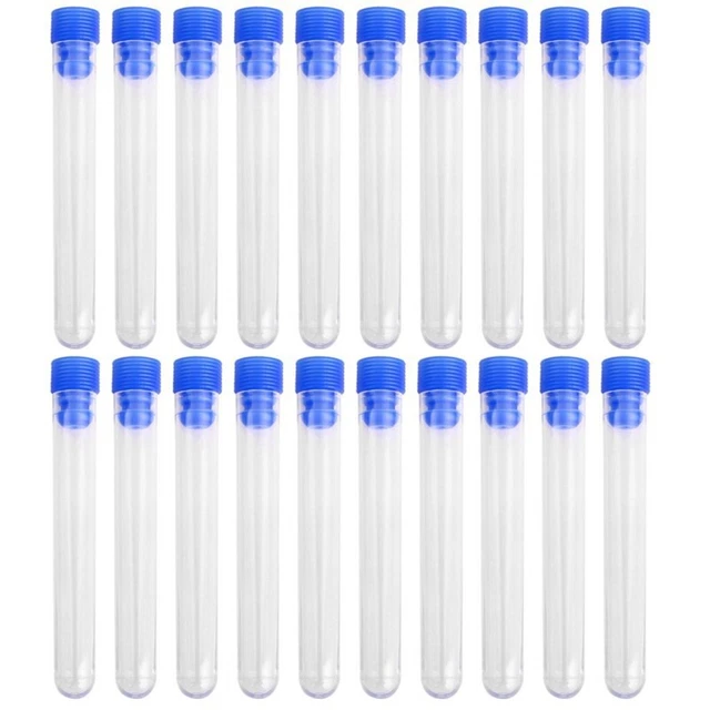 20 Pcs.  Graduated Plastic Test Tube Lab Test Tool With S4P3P3