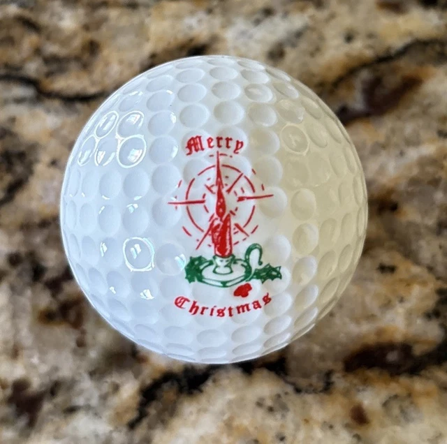 【未使用品】PING GOLFBALL merry Christmas 3 VINTAGE KARSTEN ping eye Merry Christmas Golf balls,red