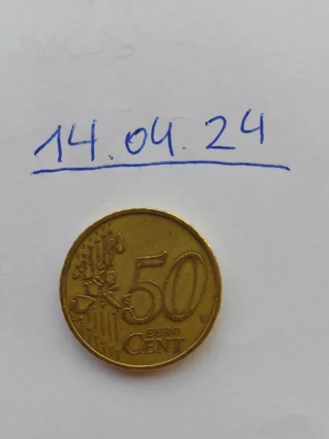 50 Centmünze SAMMLERSTÜCK Portugal Runen