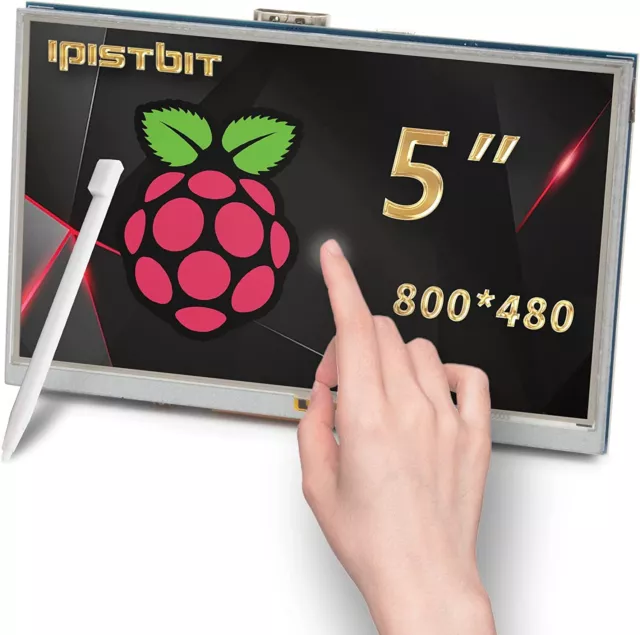5" Inch Raspberry Pi TouchScreen RPi 3 3 2 B Case Housing Portable Monitor US