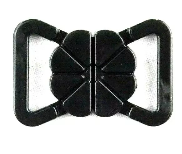 Bikini Verschluss  schwarz  15 mm Trägerbandbreite