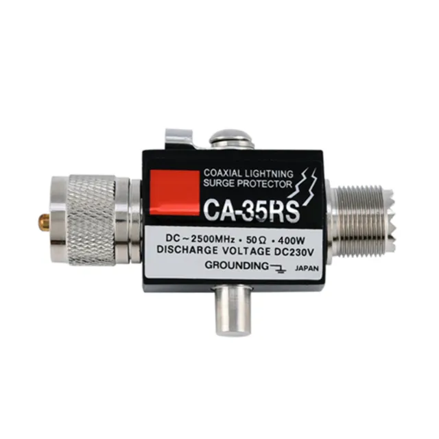 CA-35RS Coaxial Lightning Surge Protector Arrester Male To Female UHF Connector
