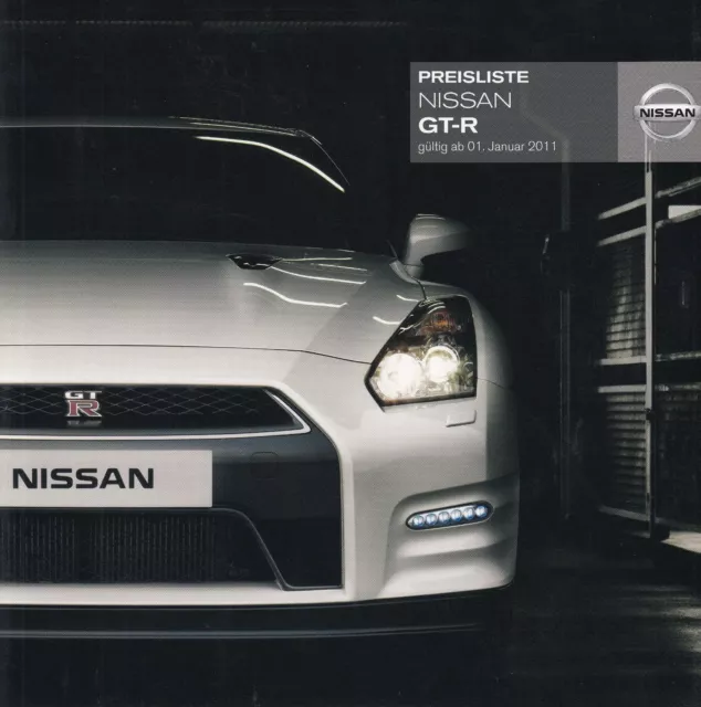 Nissan GTR GT-R Sportscar Price List Prices Equipment Brochure 2011 K