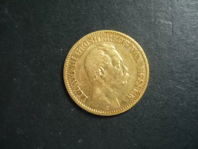 Hessen 10 Mark 1876 Selten, Gold!!