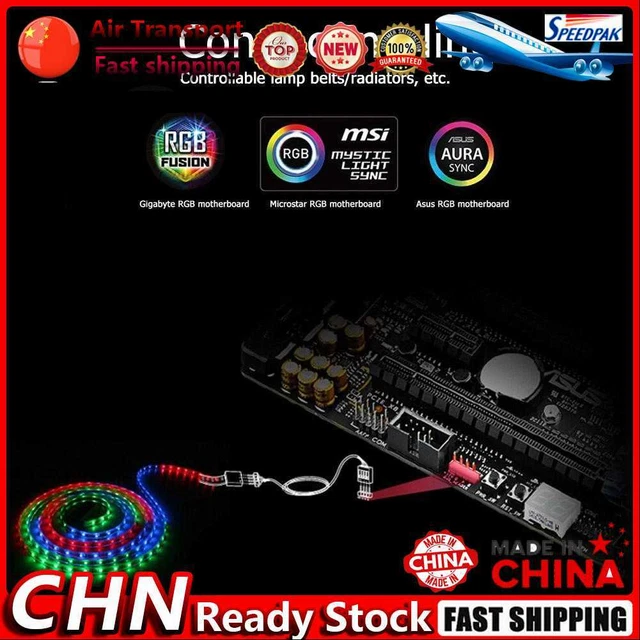 PHANTEKS 4Pin RGB Connector Cable 60 cm Computer Case Fan RGB LED Strip Adapter