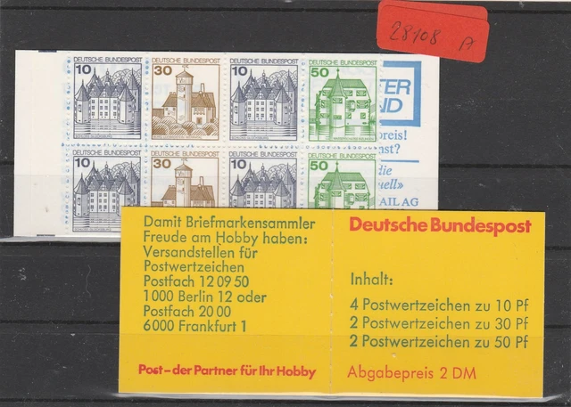 Deutsche Bundespost  Markenheft  postfrisch** 1x  MiNr. 22 k  oZ