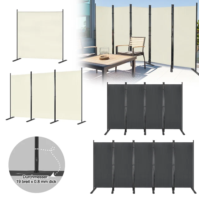 TRENNWAND PARAVENT SICHTSCHUTZWAND Raumteiler Stellwand Sichtschutz für