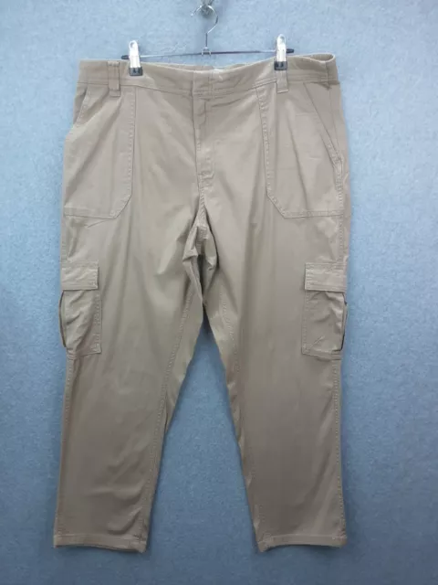 Target Woman Size 16 Khaki Brown Large Pocket Straight Leg Stretch Chino Pants