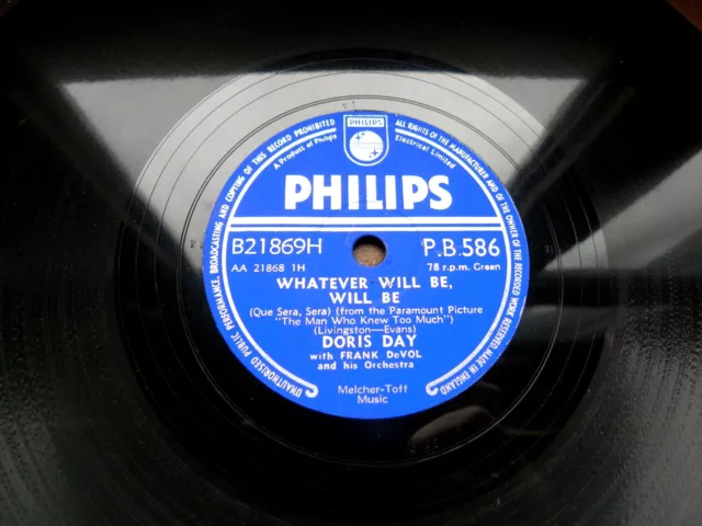 1459/DORIS DAY-Whatever will be,will be-JUKEBOX HITS-TOP ZUSTAND-78rpm Schellack