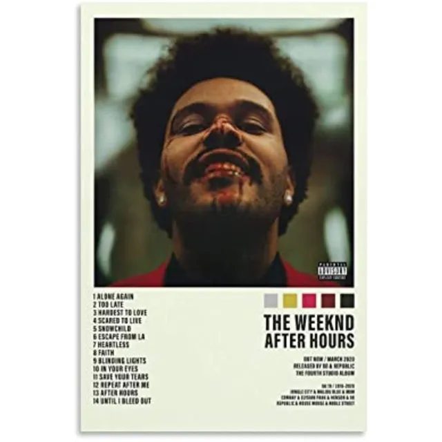 The Weeknd - After Hours Deluxe Waveform Poster by lisskand on