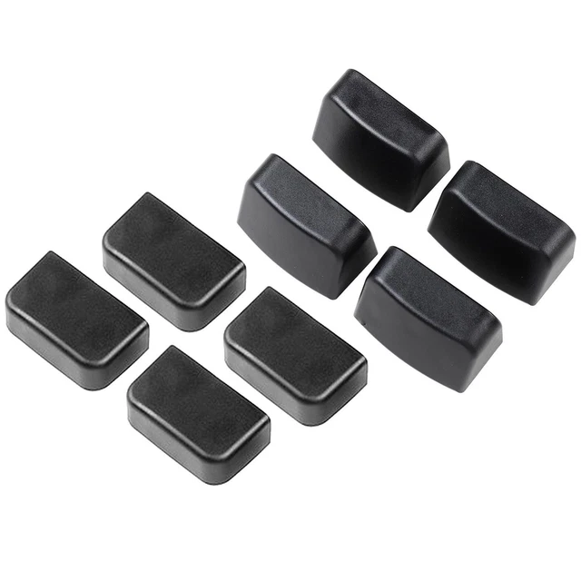 4 Bouchons ABS Pour Rail De Lit Ram 1500/2500 2019-2021 - Protection Trous De Piquet, Sans Outil - 4
