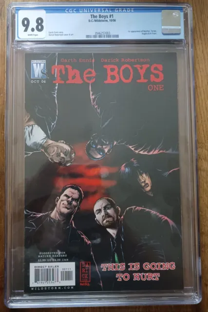 The Boys #1 9.8 CGC. 1st Printing 🔥🔑🗝🔥. Garth Ennis. Wildstorm Comics 2006.