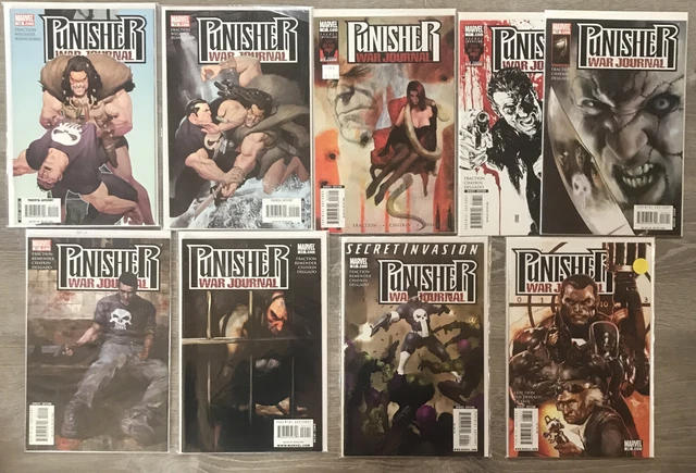 PUNISHER WAR JOURNAL VOL. 2 #14-18, 21,24,25,26 2009 MARVEL Lot of 9 LB4