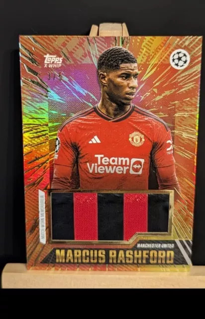 Topps Gold Marcus Rashford Matchworn Patch /5 Numbered