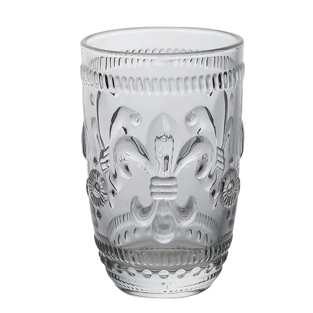 Bandeja de vidrio transparente bonita taza de agua única vaso útil Get