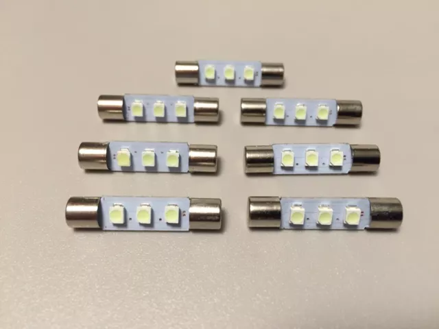 7x LED Lampen Eis-Blau für Marantz Pioneer Kenwood McIntosh ice-blue lamps bulbs 2