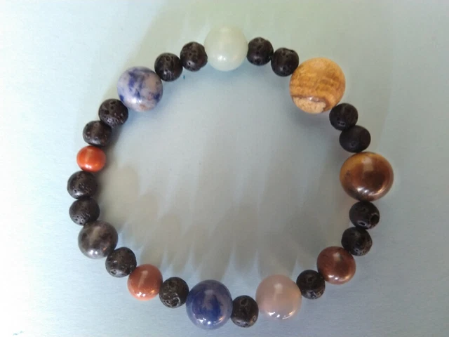 ROCKS MINERALS Planetary Gemstones Planet Bracelet Jasper Sodalite Rock Crystal