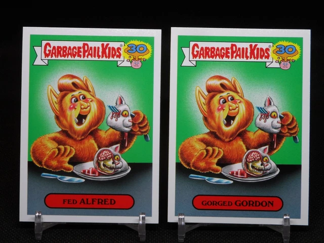 Alf Spoof Eating Cats Garbage Pail Kids 2 Card Set