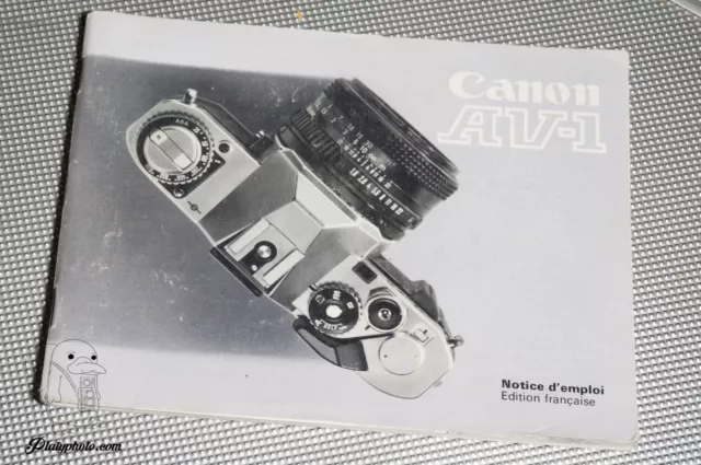 -Fr- Canon Av-1 Mode D'emploi Notice Manual