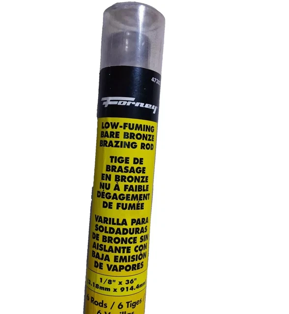 Brazing, Low Fuming Bronze, 1/8 In X 36 In, 4 Pound